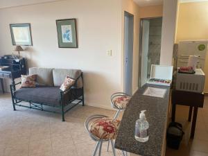a living room with a couch and a table at Torres Balcarce in Salta