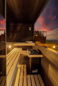 Balkón nebo terasa v ubytování Boutique Hotel Moosegg