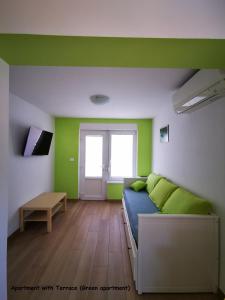 TV a/nebo společenská místnost v ubytování Apartment and room Anica