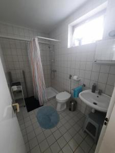 Koupelna v ubytování Helena apartman