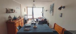 Posezení v ubytování Appartement 2 chambres avec vue au pied des pistes