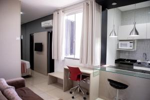 Kuchyň nebo kuchyňský kout v ubytování Grande Hotel Ipatinga