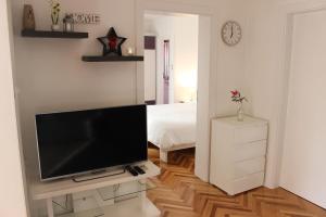 A television and/or entertainment centre at Lanterna Zara Apartman