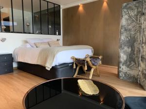 Postel nebo postele na pokoji v ubytování Cocon Chic Aix les bains
