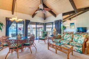 a living room with a couch and a table at K B M Resorts- NAP-C37 Gorgeous 2Bed2Bath ocean view, easy access to parking, pool and beach in Kapalua
