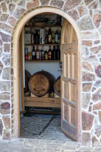 an entrance to a room with an open door at Hiška pod Rudnico 1 in Podčetrtek +6 photos
