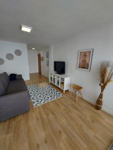 TV a/nebo společenská místnost v ubytování Apartamento en playa puig