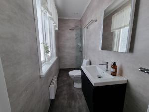 Koupelna v ubytování Byske Gästgivargård