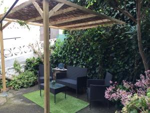 A garden outside Casa Las Violetas