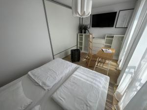 Posteľ alebo postele v izbe v ubytovaní Apartament Przy Plaży BOHO Świnoujście