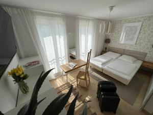 Posteľ alebo postele v izbe v ubytovaní Apartament Przy Plaży BOHO Świnoujście