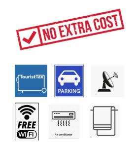 oznaczenie, które nie zawiera żadnych dodatkowych opłat i parkingu w obiekcie Apartmani Jolanda w Podgorze