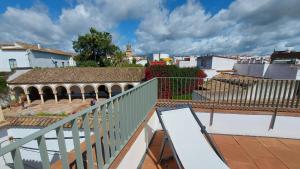 a view from the balcony of a building at Patio del Lino in Córdoba