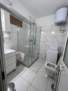 Kúpeľňa v ubytovaní Shkodra Duplex Apartment + 10 fotografií