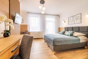 Postel nebo postele na pokoji v ubytování Dom Wypoczynkowy Rena