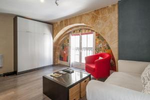 Posezení v ubytování Apparts en ville Place de la Bourse