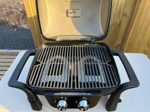 a grill on the front of a truck at Adorable Tiny House in Reykjavik in Gufunes