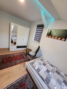 เตียงในห้องที่ Ferienhaus Larina +13 ภาพ