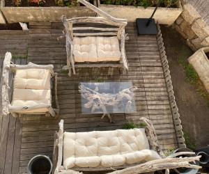 Posezení v ubytování Magnifique appartement devant la plage