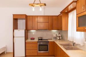 A kitchen or kitchenette at Stamatina House