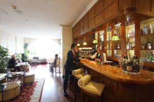 
The lounge or bar area at La Quinta de los Cedros

