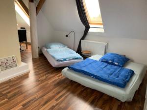 Katil atau katil-katil dalam bilik di Das Haus am Teich