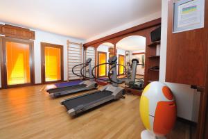 Fitness centrum a/nebo fitness zařízení v ubytování Hotel Roxy Plaza