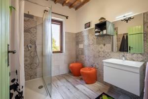 Ένα μπάνιο στο Residenza Castello di Valli