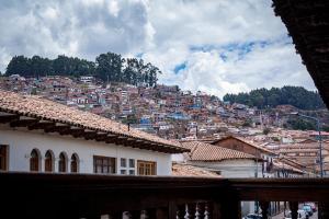 Nespecifikovaný výhled na destinaci Cuzco nebo výhled na město při pohledu z penzionu