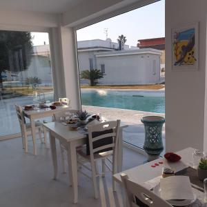 B & b Venere tesisinde bir restoran veya yemek mekanı