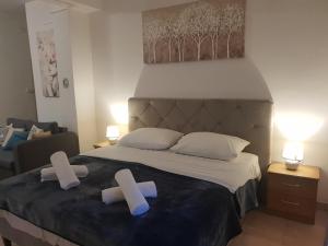 Posteľ alebo postele v izbe v ubytovaní Studio apartment Calm nature