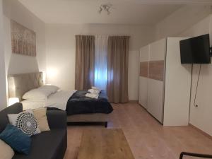 Posteľ alebo postele v izbe v ubytovaní Studio apartment Calm nature