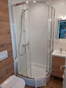 Kúpeľňa v ubytovaní GreenHouse s bazenom
