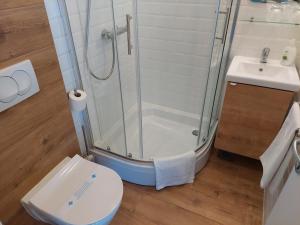Kúpeľňa v ubytovaní GreenHouse s bazenom