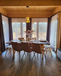Dining area at the chalet