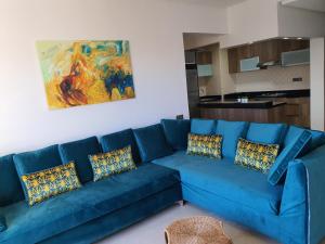 Зона вітальні в Luxe, soleil et confort vue mer pour famille