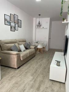 Кът за сядане в Apartamento Tarifa Sunset