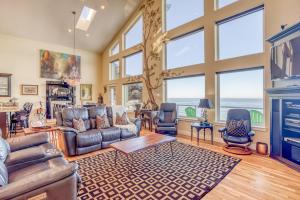 Χώρος καθιστικού στο Sunset House