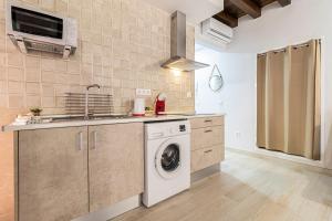 Kuchyň nebo kuchyňský kout v ubytování Allo Apartments Plateros Centro Jacuzzi Comunitario