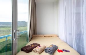 Cama o camas de una habitación en Apartamento Edificio la Masía