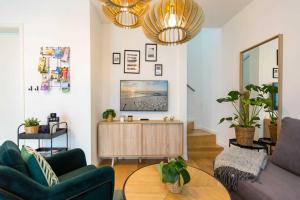 Posezení v ubytování Quartier am Kurpark, App 12 Gartenhaus