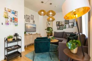 Posezení v ubytování Quartier am Kurpark, App 12 Gartenhaus