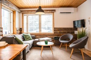 Khu vực ghế ngồi tại Ruka Etelärinne Lodge