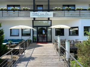Balkón nebo terasa v ubytování Hotel zum See garni