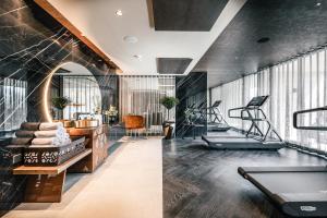 Fitness centrum a/nebo fitness zařízení v ubytování Quellenhof See Lodge