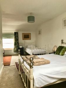 a bedroom with two beds in a room at Bro Arran in Dolgellau