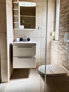 Koupelna v ubytování Guesthouse Mira