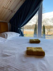 Postel nebo postele na pokoji v ubytování Karmuszka Slow