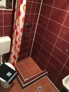 Koupelna v ubytování Rolling Stone Hostel