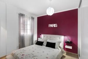 Postel nebo postele na pokoji v ubytování Apartamento Porís